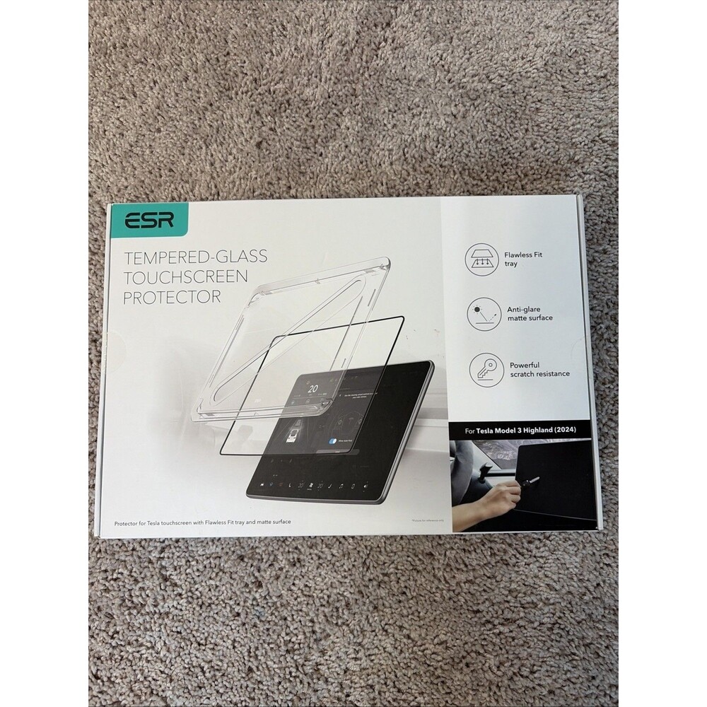 ESR Tempered Glass Touchscreen Protector For Tesla Model 3 Highland 2024